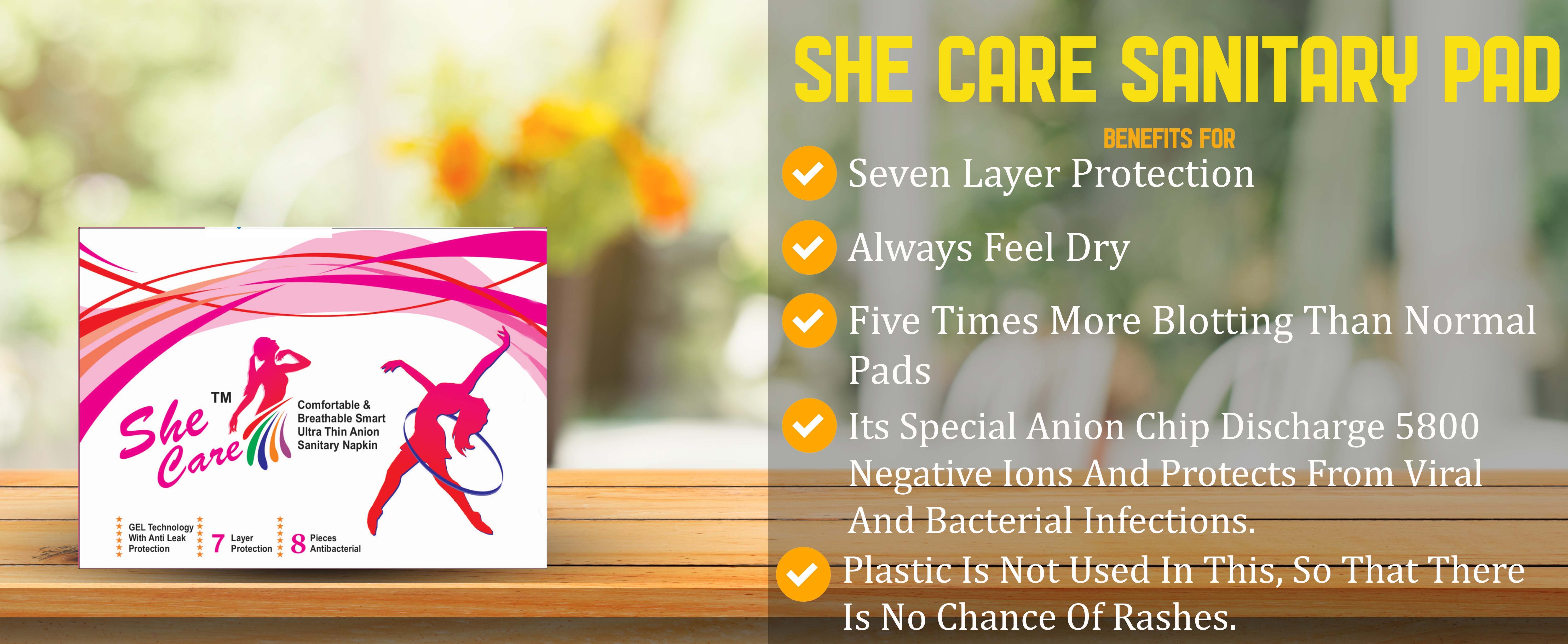 She Care Anion Sanitary Pad